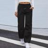 Women's Casual Pants Cargo Pants Elastic Waisted Hiking Pants With Pockets Lightweight Baggy Pants