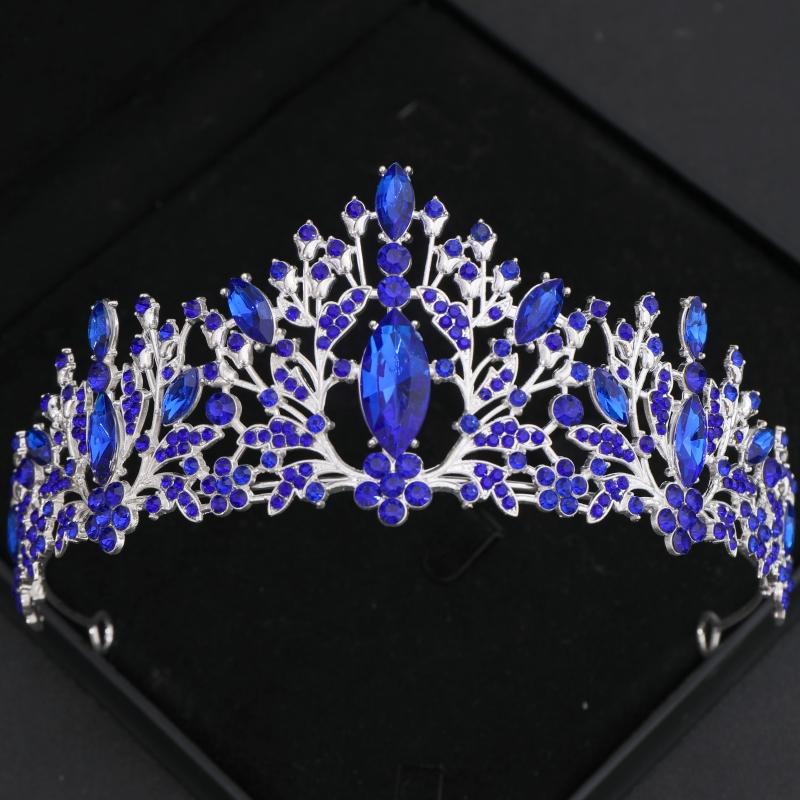 Baroque Vintage Princess Queen Bridal Crown Headwear Crystal Tiara For Women Wedding Crown Hair Dress Accessories Jewelry Crown