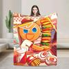 Cookie Run Kingdom Game Blanket  Soft Flannel Throw for Bed Sofa Outdoor Use  Warm Quality Decorative Blanket Gift Idea