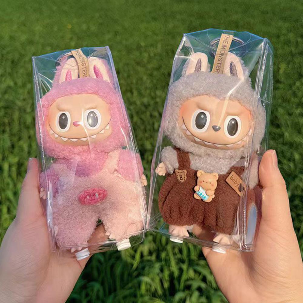 Прозрачная сумка для улицы для 16-см плюшевых кукол с мультяшками AC Toys, прозрачный мини-милый мешочек для брелка, кукла, фигурка аниме, гаражный комплект