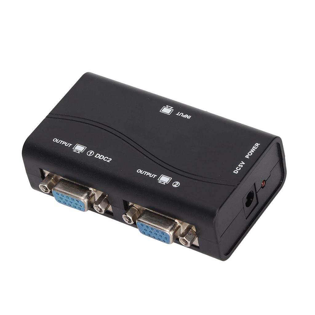 Разветвитель VGA 1 в 2, 250 МГц, питание от USB, 1920x1440, 1080P, видеоразветвитель для дублирования экрана