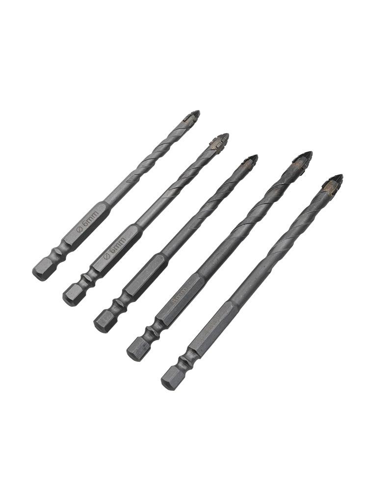 Набор из 5 сверл с уникальной эксцентриковой конструкцией для точного сверления