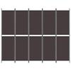 VidaXL Room Divider 5 Panels Folding Room Separator Divider Privacy Screen Paravent Living Room Decoration 350235