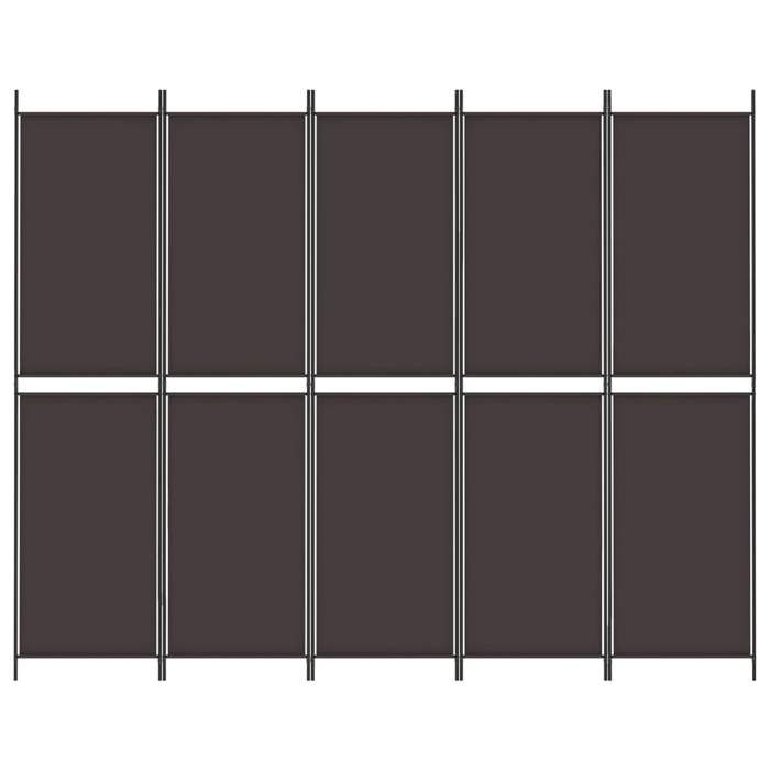 VidaXL Room Divider 5 Panels Folding Room Separator Divider Privacy Screen Paravent Living Room Decoration 350235
