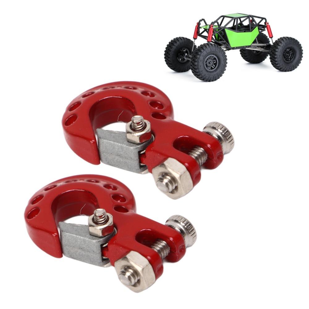 2Pcs RC Car Accessories Winch Trailer Hooks for SCX10/D90/D110/TF2/TRX4/Tamiya CC01 Climbing Car