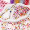 4 мм бусины Aurora Cat's Eye Millet, стеклянные круглые бусины, самодельные бусины для нанизывания вручную, аксессуары для браслета-цепочки для сотового телефона, бусины свободного покроя, прекрасный цвет