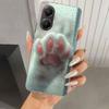 Розовый чехол для телефона с лапкой кошки для Xiaomi Poco X5 X6 X7 Pro F7 Ultra M7 Redmi 15 15C 13 13C 12 12C 10 10A 10C 9 9A 9C 9T Оболочка Poc