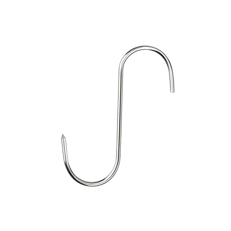 S-shaped Cured Meat Hook Solid Pointed Point Meat Hanging Sausage Roast Duck Roast Chicken Roast Goose Through Meat Hook S-shaped Drying Meat Hook