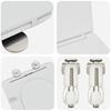 Toilet Seat White 47 x 36 x 3.4 cm Duroplast
