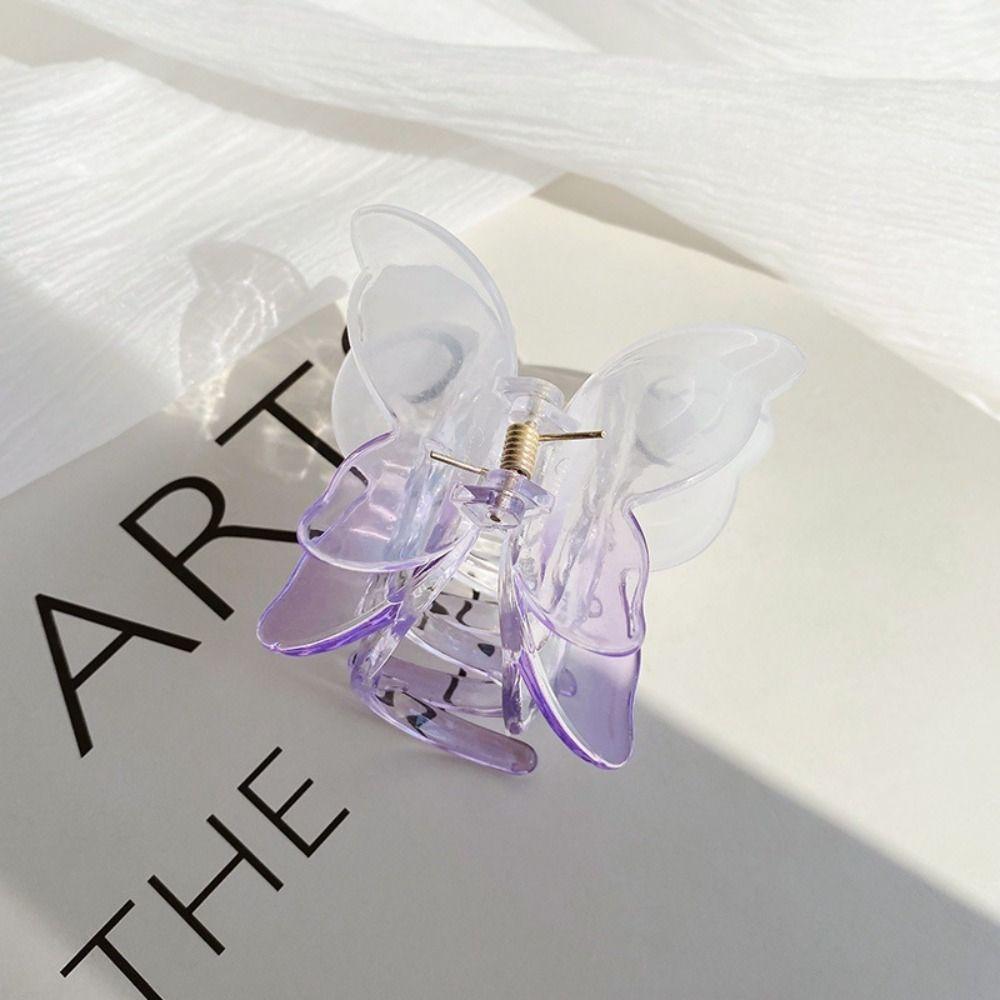 Colorful Butterfly Hair Claw Clip Matte Hairpin New Hair Clip Women