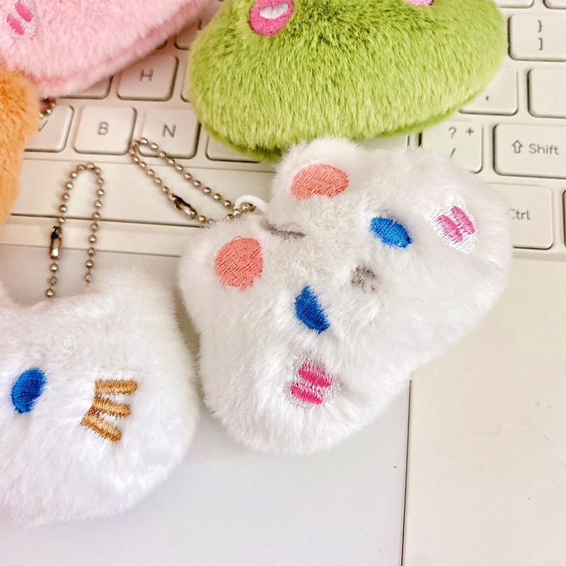 Cute Animal Keychains Plush Rabbit Frog Cat Doll Keychains For Car Keys Accessories Kawaii Small Bear Plush Keychain On Backpack