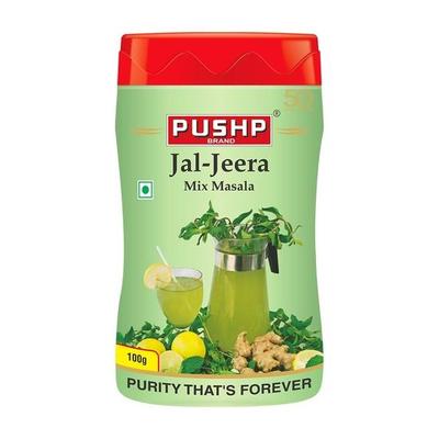 Pushp Brand Jal-Jeera Mix Masala - освежающий традиционный индийский напиток, банка 100 г