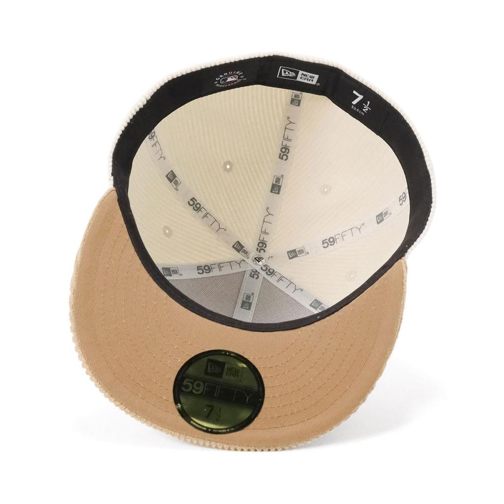 New Era newera cap 59FIFTY 14507983 NER35C5223 MLB New York Mets NYM White Shiro 8 Corduroy ONSPOTZ Custom Made Hat Gokyu Fifty Unisex Summer Sunshade