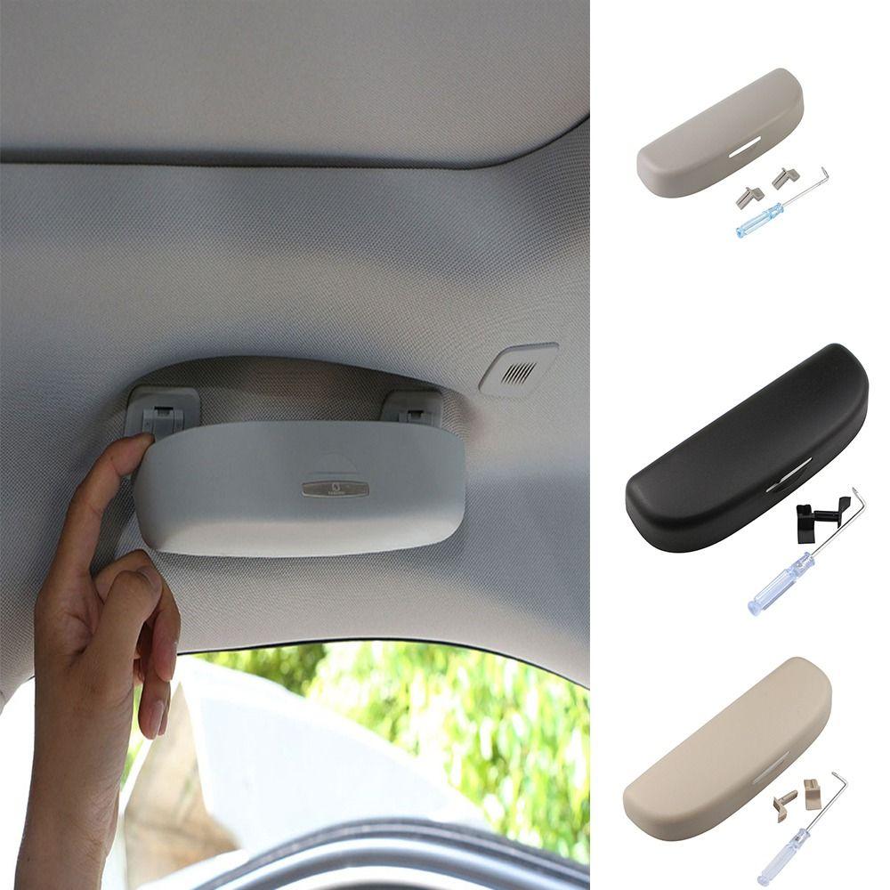 3 цвета автомобильный козырек очки коробка ABS автомобильный держатель солнцезащитных очков автомобильный футляр для хранения солнцезащитных очков коробка для Honda