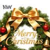 Festive Garland Decorations Christmas Wreath Window Stickers, Retro Santa Claus PVC Decals, Waterproof Decorative Seasonal Storefront Display