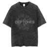 Deftones Vintage Washed TShirt Men Women Hip Hop Streetwear Cotton Tee