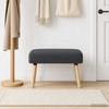 Bench Dark Grey 60 x 40 x 45 cm Boucle