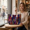 Colorful Tribal Pattern Shoulder Tote Bag Fashion Portable Daily Use Handbag