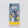 Transparent Case for Samsung A04 A14 A23 M33 M53 Realme 10 9 C35 C55 VIVO X80 Infinix Hot 30 Note 11 Tecno Spark 8P Pro C-43 Cute Tom Jerry Cat Mouse