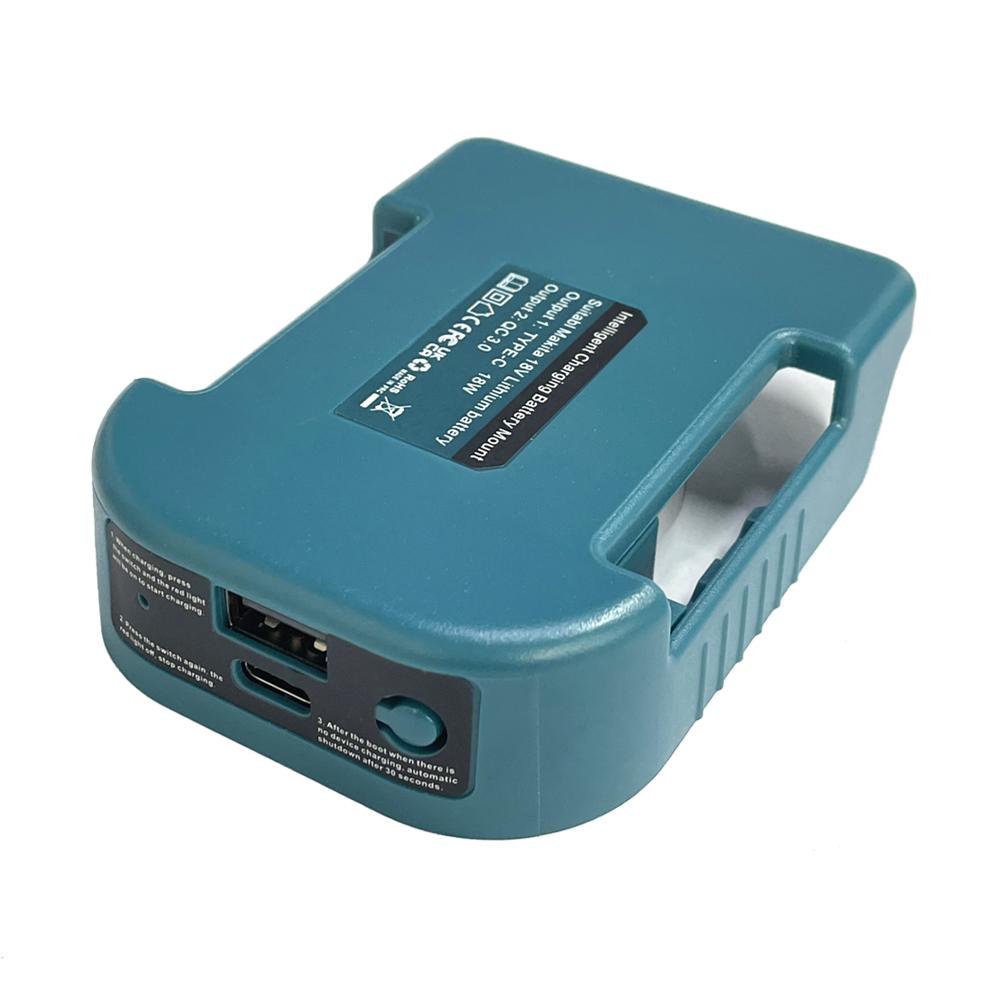 1 шт. Для Makita 18V&11V С USB С Type-C Держатель аккумулятора Для аккумулятора Makita BL1811 BL1811 BL1861 Адаптер зарядного устройства Зарядка