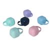 6 Pcs Pacifier Case for Baby Safe Nontoxic Six Colors PP Pacifier Holder Case with Carrying Loop