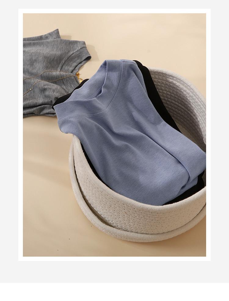 Half high neck short sleeved t-shirt for women in 2026 spring fashion, versatile and slimming, solid color interior top