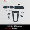 For PORSCHE 911 - 992 Car Interior Center Console Transparent TPU Protective Film Anti-scratch Gear Panel Repair Film