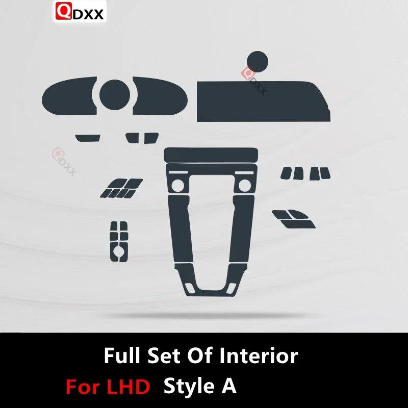 For PORSCHE 911 - 992 Car Interior Center Console Transparent TPU Protective Film Anti-scratch Gear Panel Repair Film