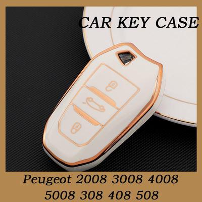 Роскошный ТПУ Чехол-Крышка для Ключа Автомобиля Для Peugeot 2008 3008 4008 5008 308 408 508 Брелок