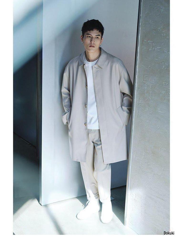 Мужской хаки тренч средней длины в стиле ситибой для больших размеров