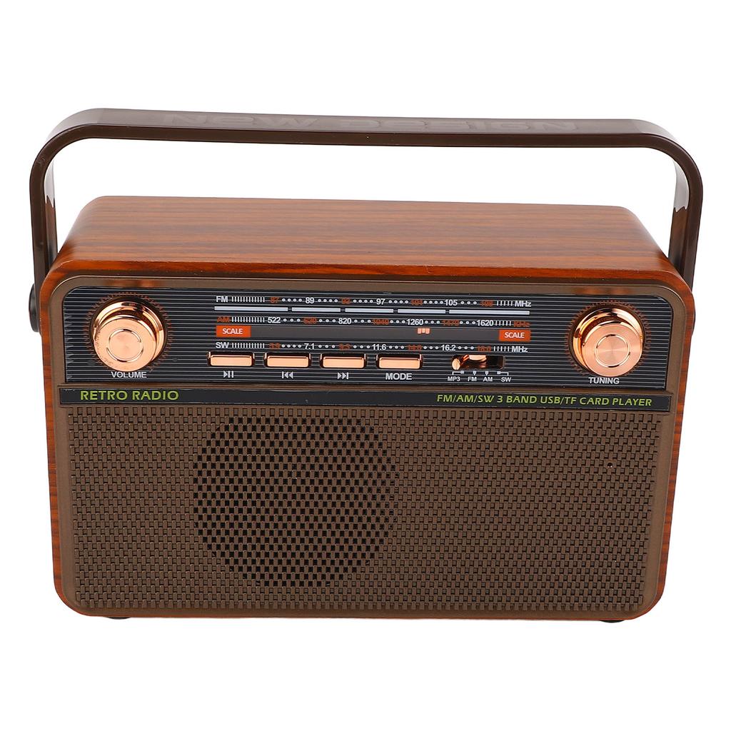 Bluetooth-радио динамик 4 в 1 дизайн ретро многодиапазонный портативный беспроводной AM FM цифровое радио для