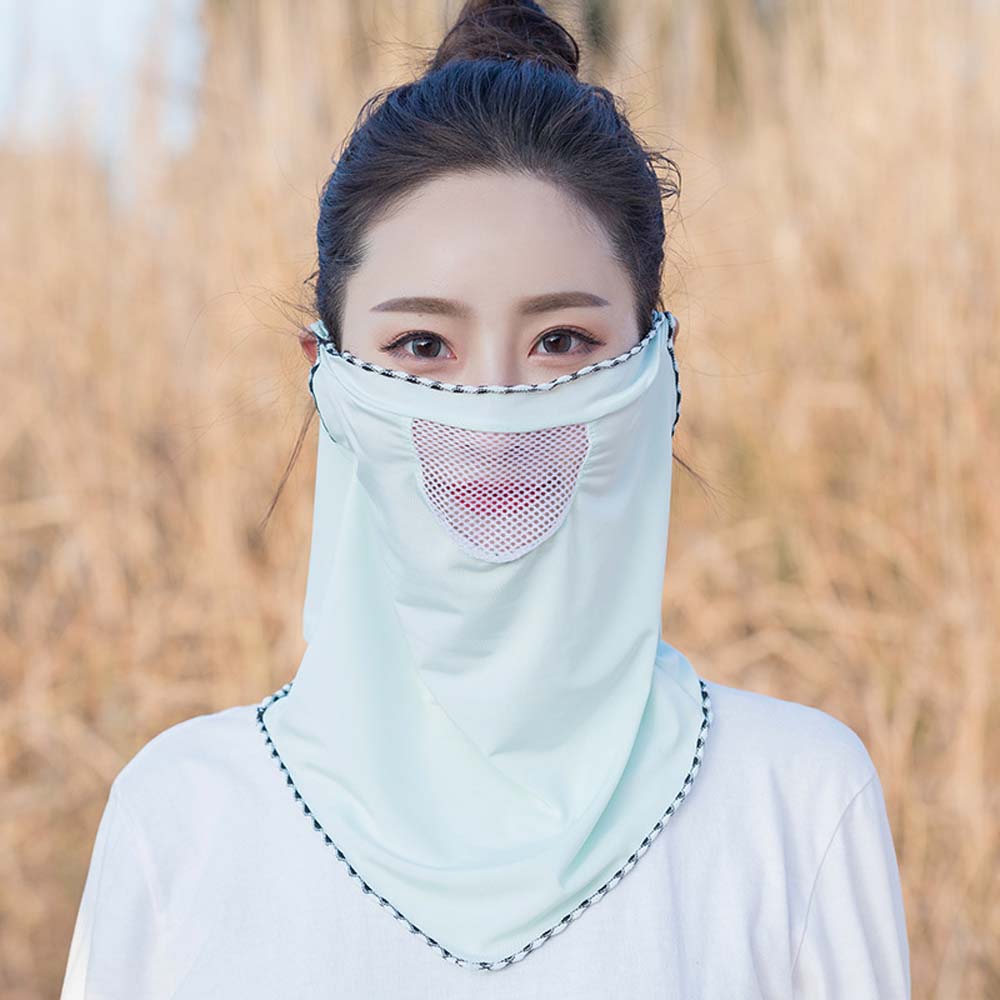 Outdoor Sun Protection Ice Silk Dew Nose Neck Protection Mouth Mask Neck Mask Face Cover Scarf