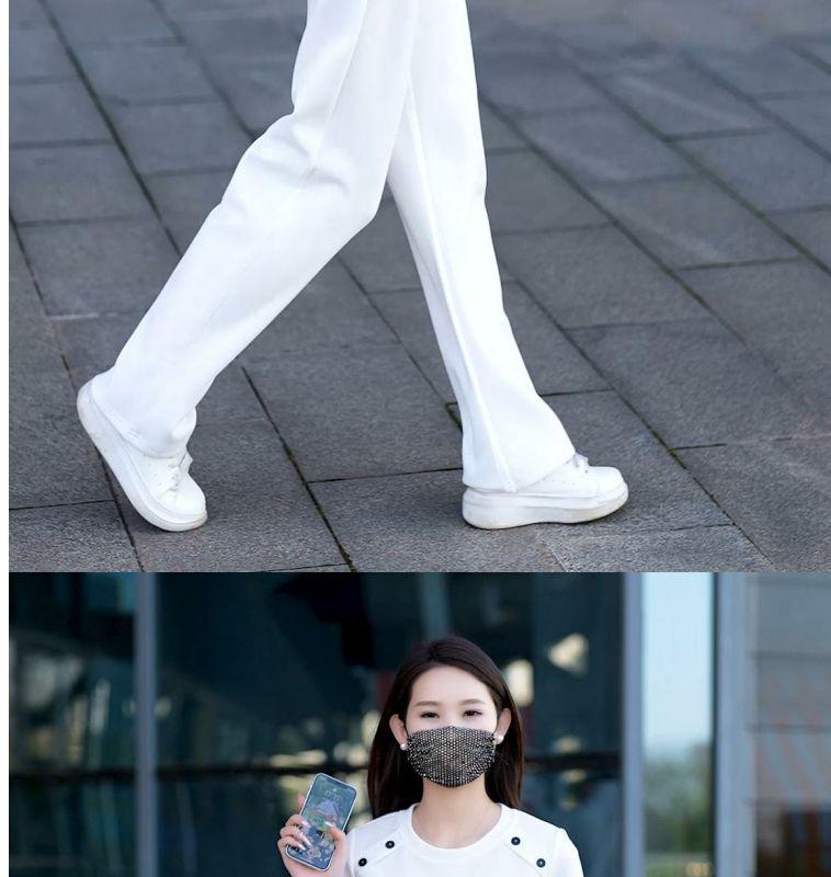 Молодежный летний 2025 комплект: свободный топ с круглым вырезом и короткими рукавами и брюки прямого кроя - модная спортивная одежда для универсального стиля, уменьшающего возраст