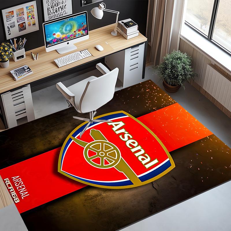 Arsenal F.C Pattern Rug, Indoor/Outdoor Mat, for Picnic, Gameroom, Bedroom, Office, Living Room, Home Decor Carpet, Birthday Gift