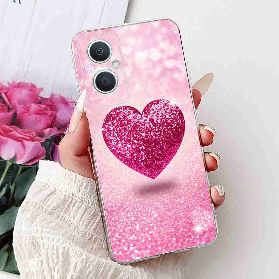Для Oppo A96 5G 6.43" PFUM10 Чехол PHA120 Роскошный Любовь Милый Кот ТПУ Мягкий Силиконовый Чехол Для Oppo Reno7 Z 5G CPH2343 Корпус Телефона