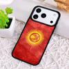 Чехол для телефона с флагом Кыргызстана для iPhone 17 Air 16 15 11 12 14 13 Pro Max Ударопрочный чехол