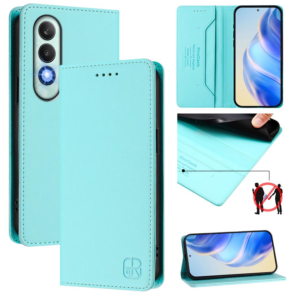 Luxury Leather Case For OnePlus Nord N10 CE4 N30 N300 Nord2T Nord3 OnePlus 10R RFID Blocking Card Slot Magnetic Attraction Stand Shockproof Flip Cover