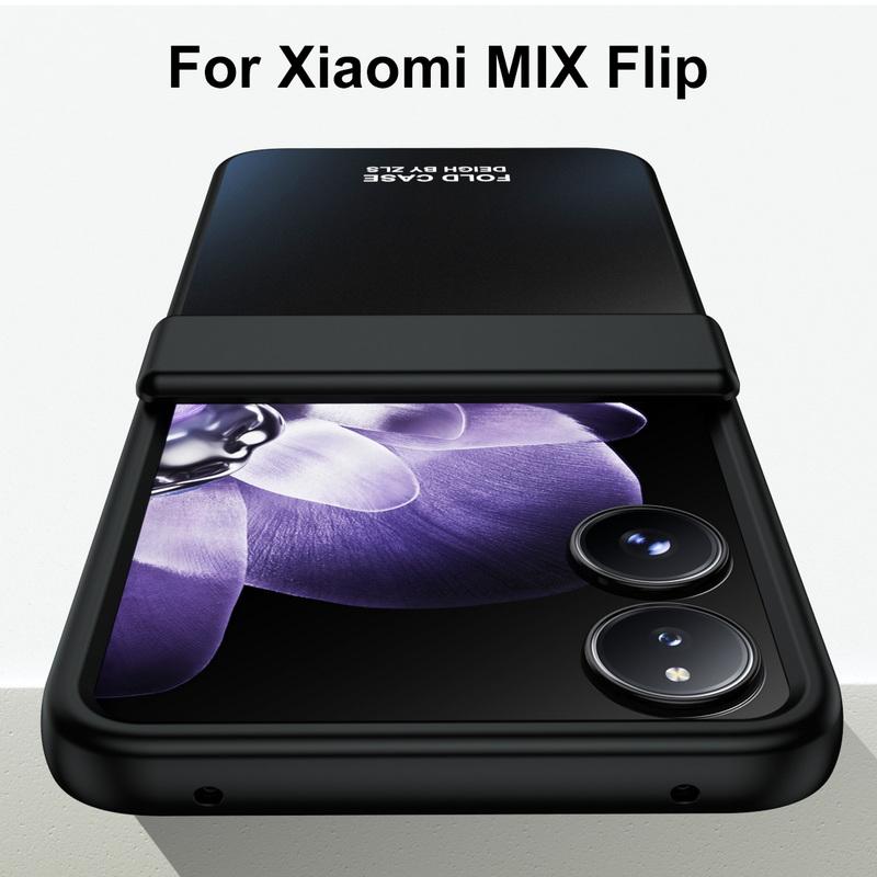 Tempered With Luxury Color Solid Glass 3pcs Folding Case For Xiaomi Mix Flip Shockproof Clear Hard Pc Slim Phone Cover