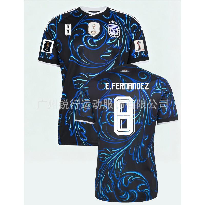 Argentina 2026 Away Soccer Jersey Messi 10 Fan Short Sleeve Top Men Sports Team Shirt