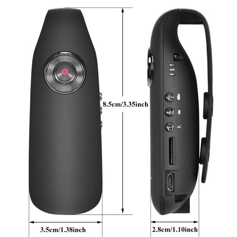 2025 New HD 1080P Mini Camera Back Clip Wearable Compact Body Cam Outdoor Security Sports DV Camcorder Motion Detection Video Recorder