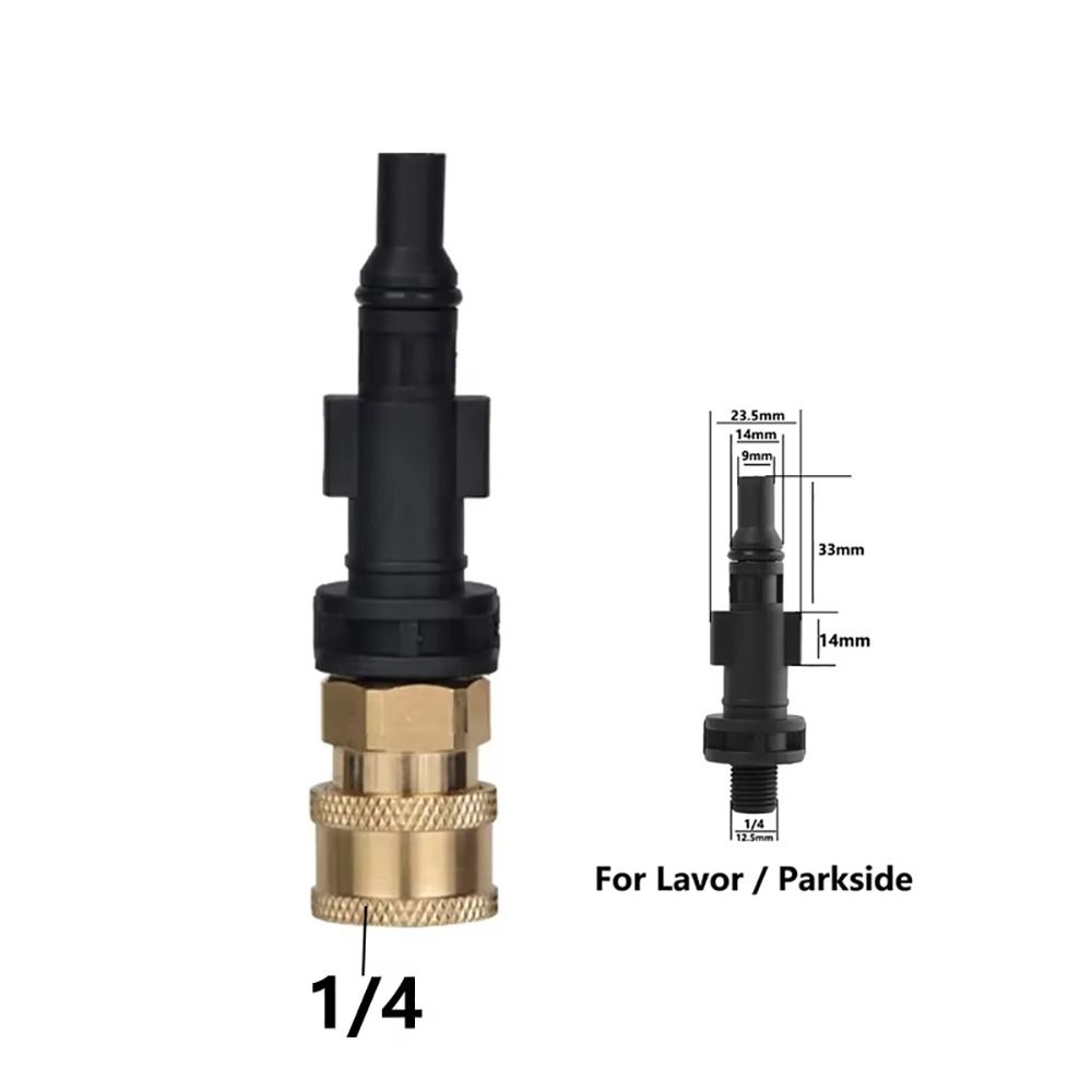 1 шт. 1/4" Водный разъем для горелки Быстросъемный аксессуар для мойки автомобиля для Karcher для LAVOR для Bosch