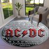 1 шт. AC/DC Черный Лед Памятная монета Круглый коврик, Изготовлен из полиэстера, Идеально подходит для украшения офисных стульев, гостиных fplt809