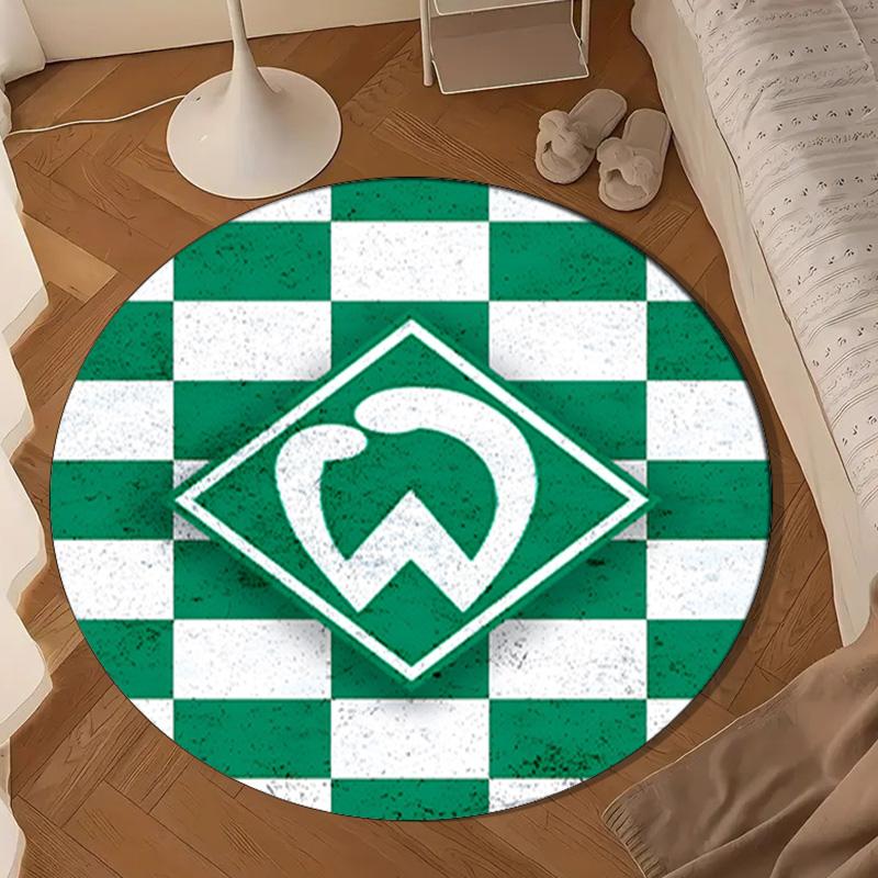 Green Bremen Emblem Round mat Home Decor, Chair rug For livingroom,Bedroom, doormat home decor Birthday Gift Christmas Gifts
