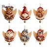Crochet Supplies for Ornaments Christmas Angel DIY Kit, Make Hanging Ornament, Festive Handmade Tree Decorations Craft Kit Adults Teens, Holiday