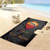 Name Custom AS Roma Print Beach Towel, Large Soft Quick Dry Towel for Beach Camping Swimming