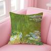 OOscarClaude Monet Cushion Cover Pillow Case Soft Skin Friendly Fabric Comfort  Concealed Zipper