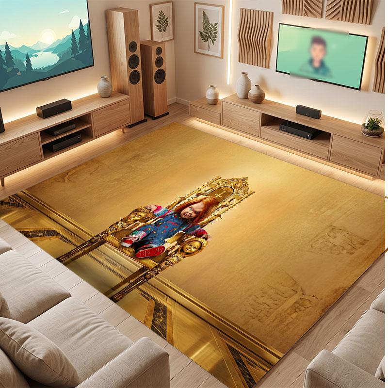 Child's Play Chucky Tiffany Rug Soft Thick Non Slip Floor Carpet for Bedroom Living Room Home Decor