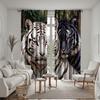 2 шт. HD белая сибирская тигровая декоративная занавеска White tie цифровая печатная занавеска для украшения дома в стиле украшения гостиной
