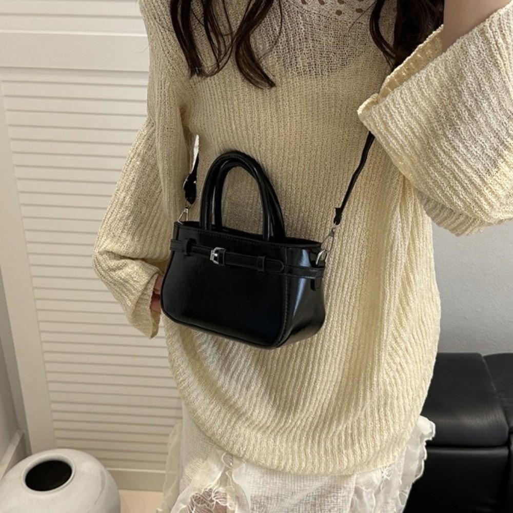 Small Size Small Square Bag Versatile Texture Shoulder Strap Crossbody Bag School