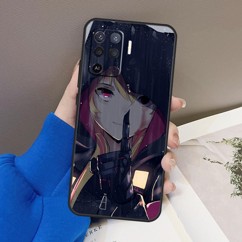 Игровой чехол Girls Frontline для Oppo A76 A16 A96 A17 A18 A60 A80 A40 A38 A58 A78 A98 A94 A74 A54 A15 A57 A77 A5 Pro